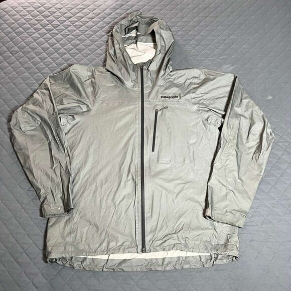 Patagonia Torrentshell H2No Rain JacketMen’s Medium Waterproof Hooded – Gray